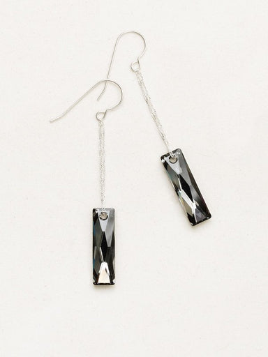 Holly Yashi Callisto Drop Earrings - Silver/Shadow    