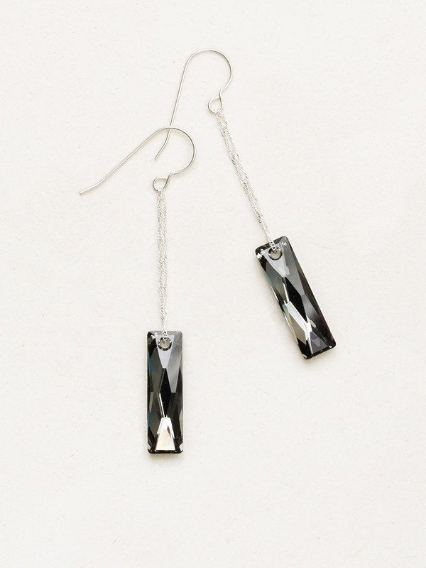 Holly Yashi Callisto Drop Earrings - Silver/Shadow    