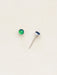 Holly Yashi Petite Bonita Post Earrings - Torrid Green/Silver    