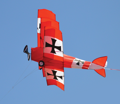 Red Baron Triplane - 3D Kite    