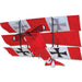 Red Baron Triplane - 3D Kite    