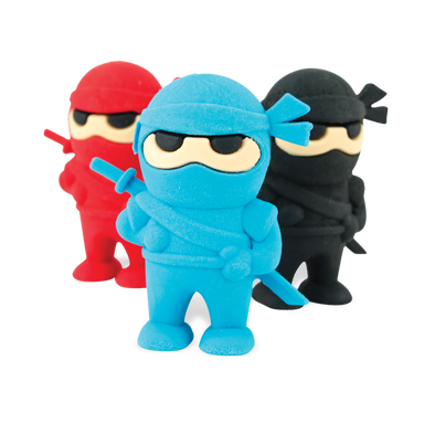 Ninja Erasers - Set of 3    