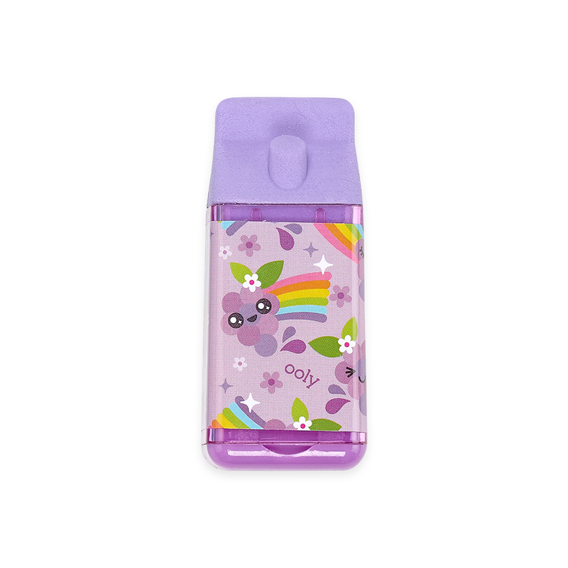 Juicy Box Scented Eraser and Pencil Sharpener (Single) - Blue, Pink, Purple, or Green    