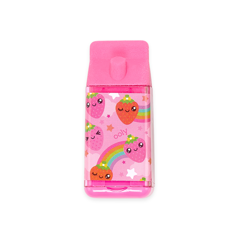 Juicy Box Scented Eraser and Pencil Sharpener (Single) - Blue, Pink, Purple, or Green    