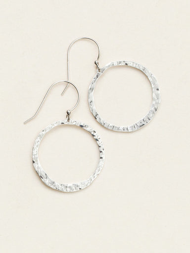 Holly Yashi Connie Hoop Earrings - Silver    