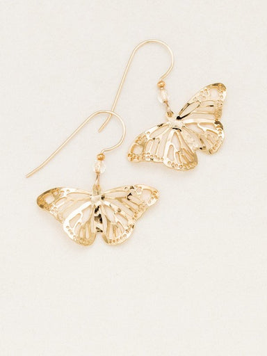 Holly Yashi Enchanted Butterfly Earrings - Gold    