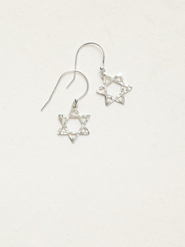 Holly Yashi Star of David Earrings - Silver    