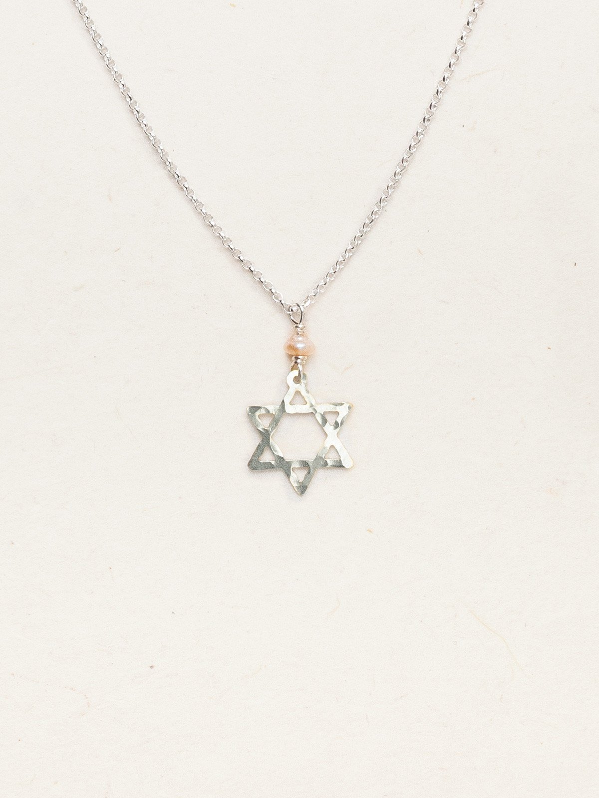 Holly Yashi Star of David Drop Necklace - Silver    