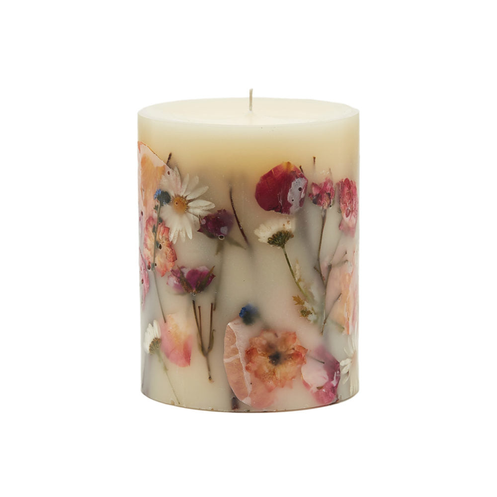 Rosy Rings Apricot Rose - Medium Botanical Candle    