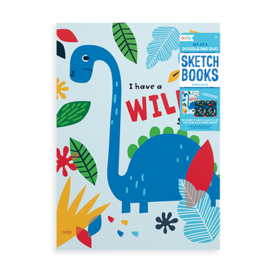 Doodle Pad Duo Set of 2 Sketchbooks - Dino Days    