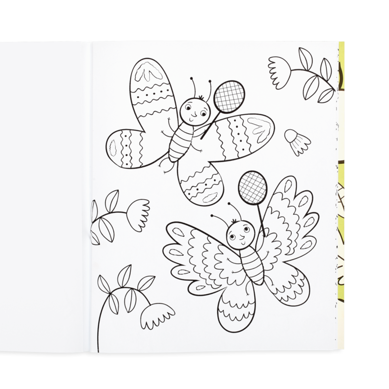 Color-in' Book - Busy Bug Buddies    