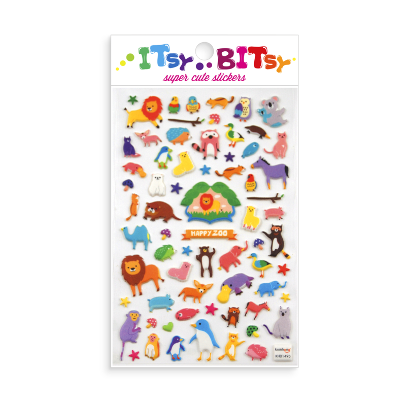 Itsy Bitsy Stickers - Happy Zoo    