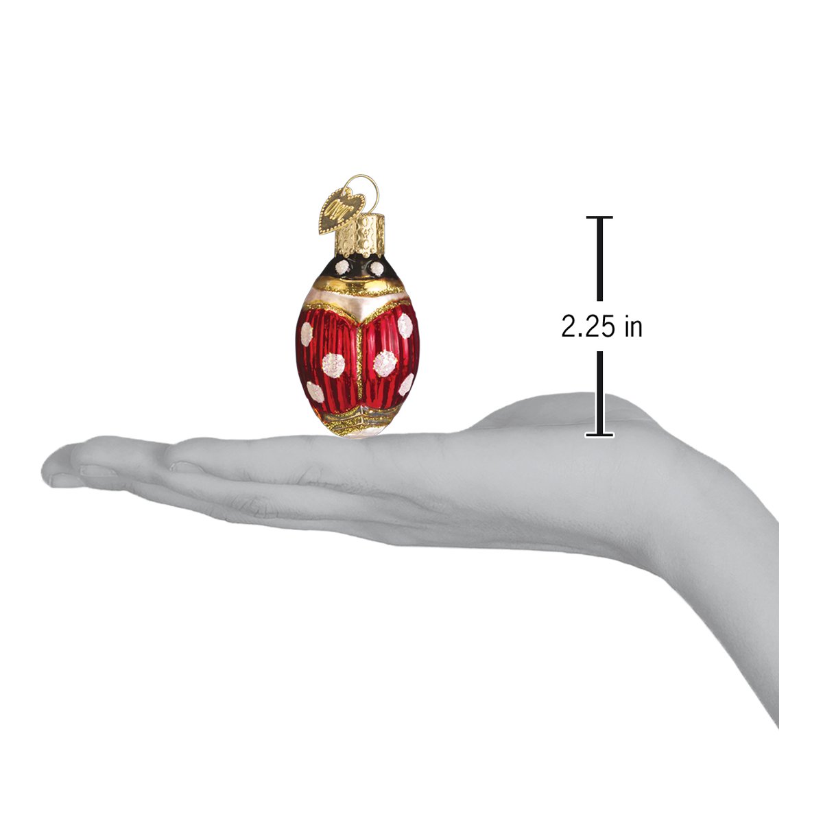 Old World Christmas Lucky Ladybug Ornament    