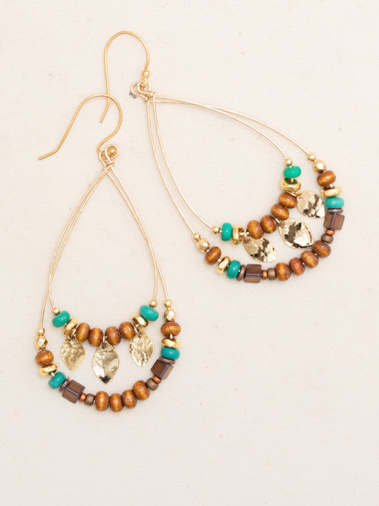 Holly Yashi Fernweh Hoop Earrings - Gold    