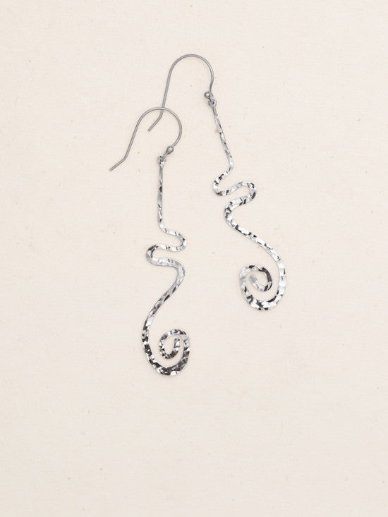 Holly Yashi Wandering Journey Earrings in Silver    