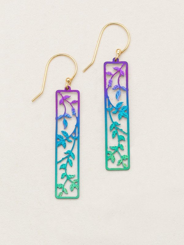 Holly Yashi Everly Earrings - Purple/Turquoise    