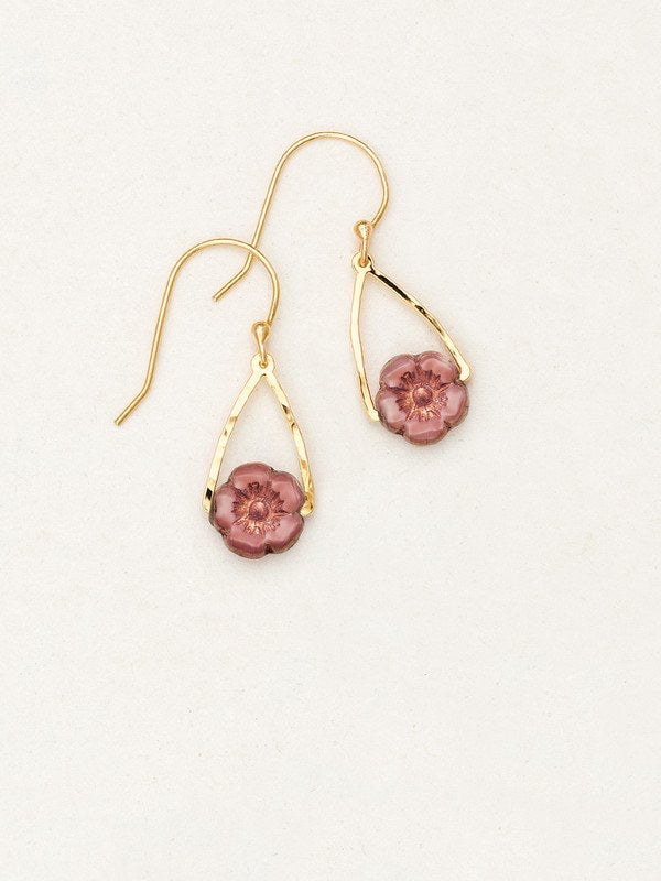Holly Yashi June Bug Earrings - Rose    