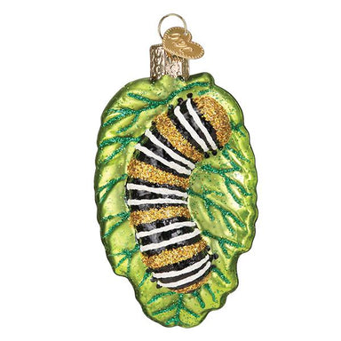 Old World Christmas Fuzzy Caterpillar Ornament    