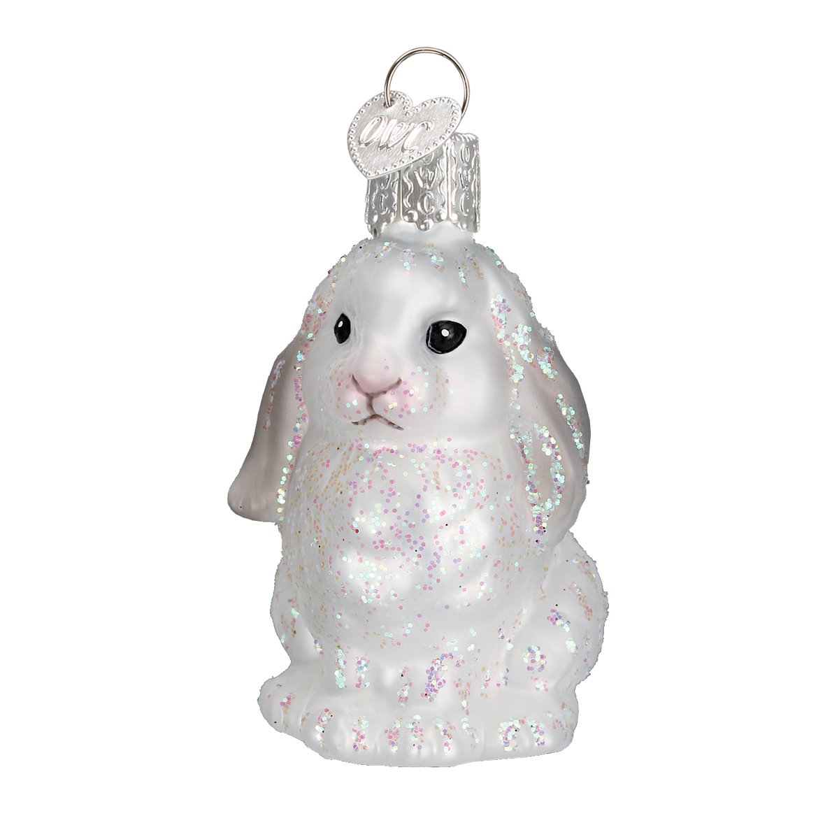Old World Christmas White Baby Bunny Ornament