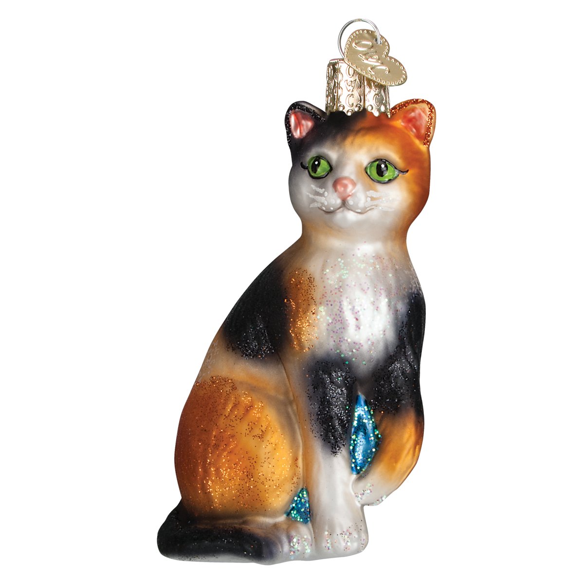 Old World Christmas - Calico Cat Ornament    