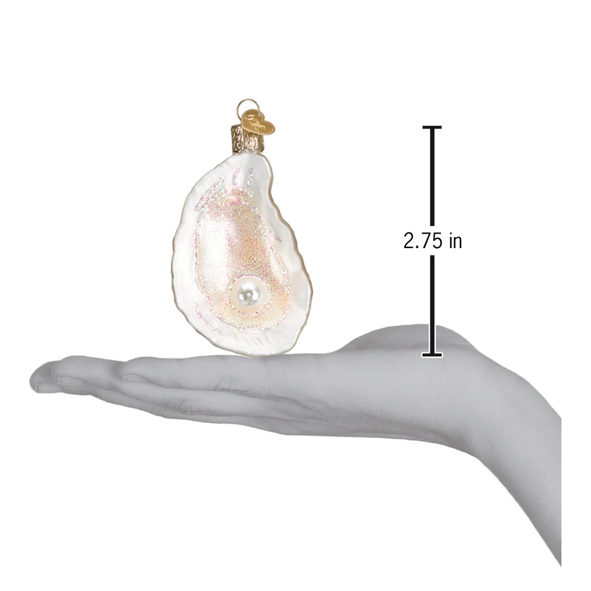Old World Christmas - Oyster With Pearl Ornament    