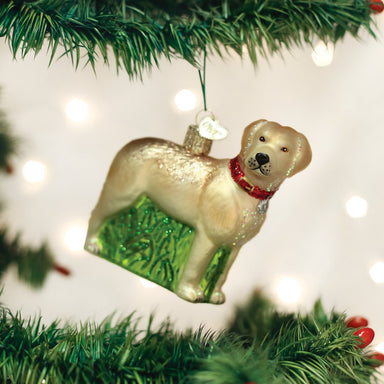 Old World Christmas - Standing Yellow Lab Ornament    
