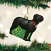 Old Workd Christmas - Standing Black Lab Ornament    