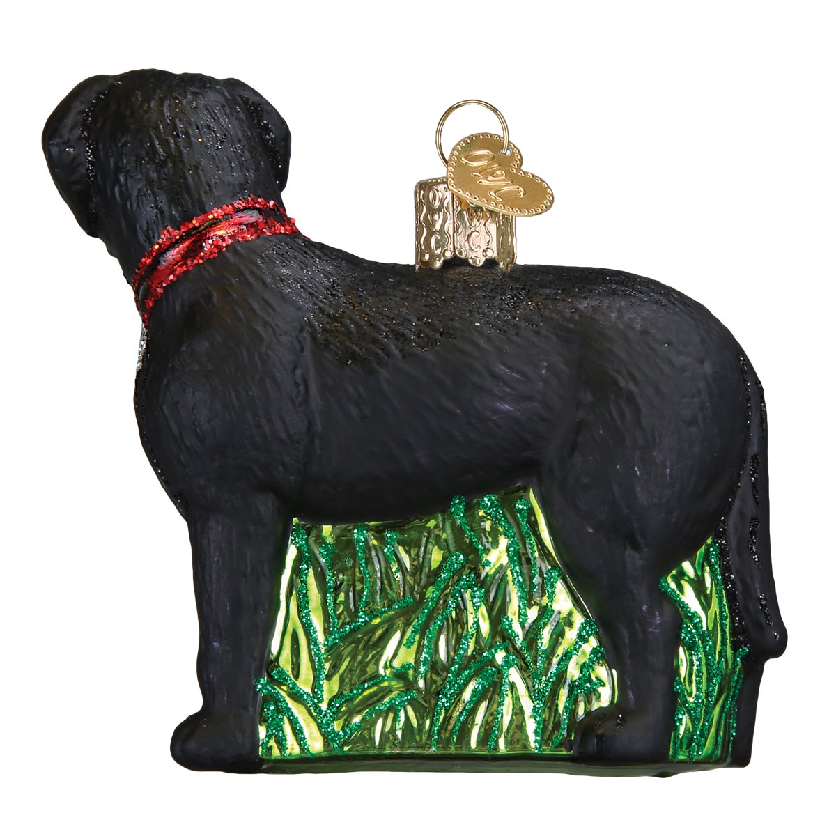 Old Workd Christmas - Standing Black Lab Ornament    