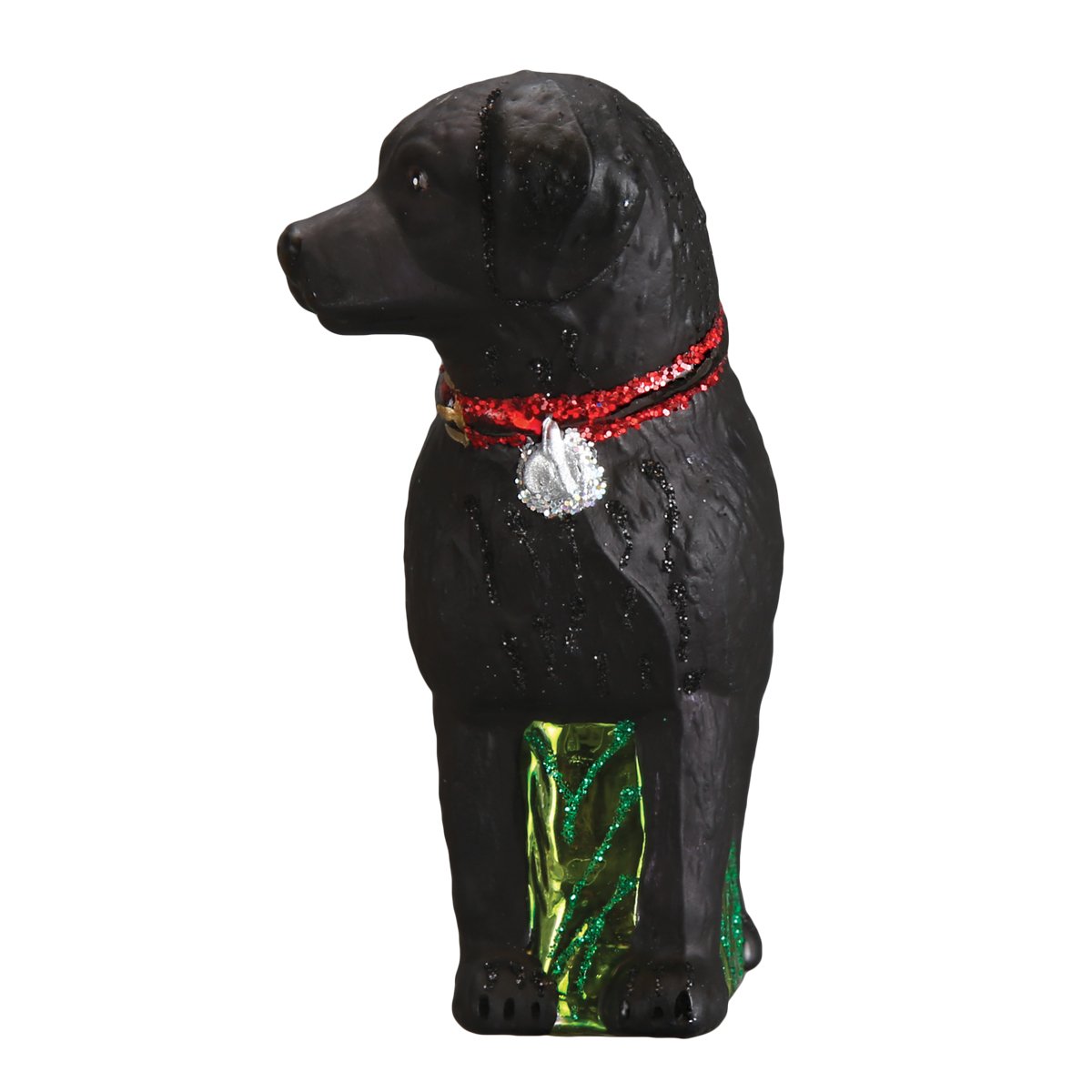 Old Workd Christmas - Standing Black Lab Ornament    
