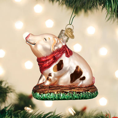 Old World Christmas - Piggy In The Puddle Ornament    