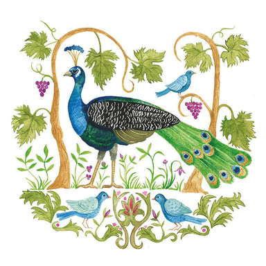 Bodrum Peacock - Cocktail Napkins    