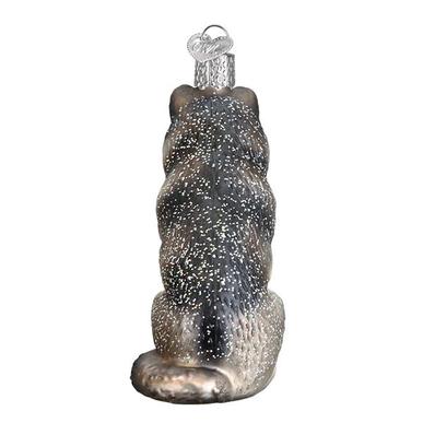 Old World Christmas - Sitting Wolf Ornament    