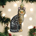 Old World Christmas - Grey Tabby Cat Ornament    
