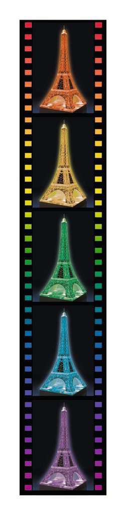 Eiffel Tower Night Edition - 216 Piece Lighted 3D Puzzle    