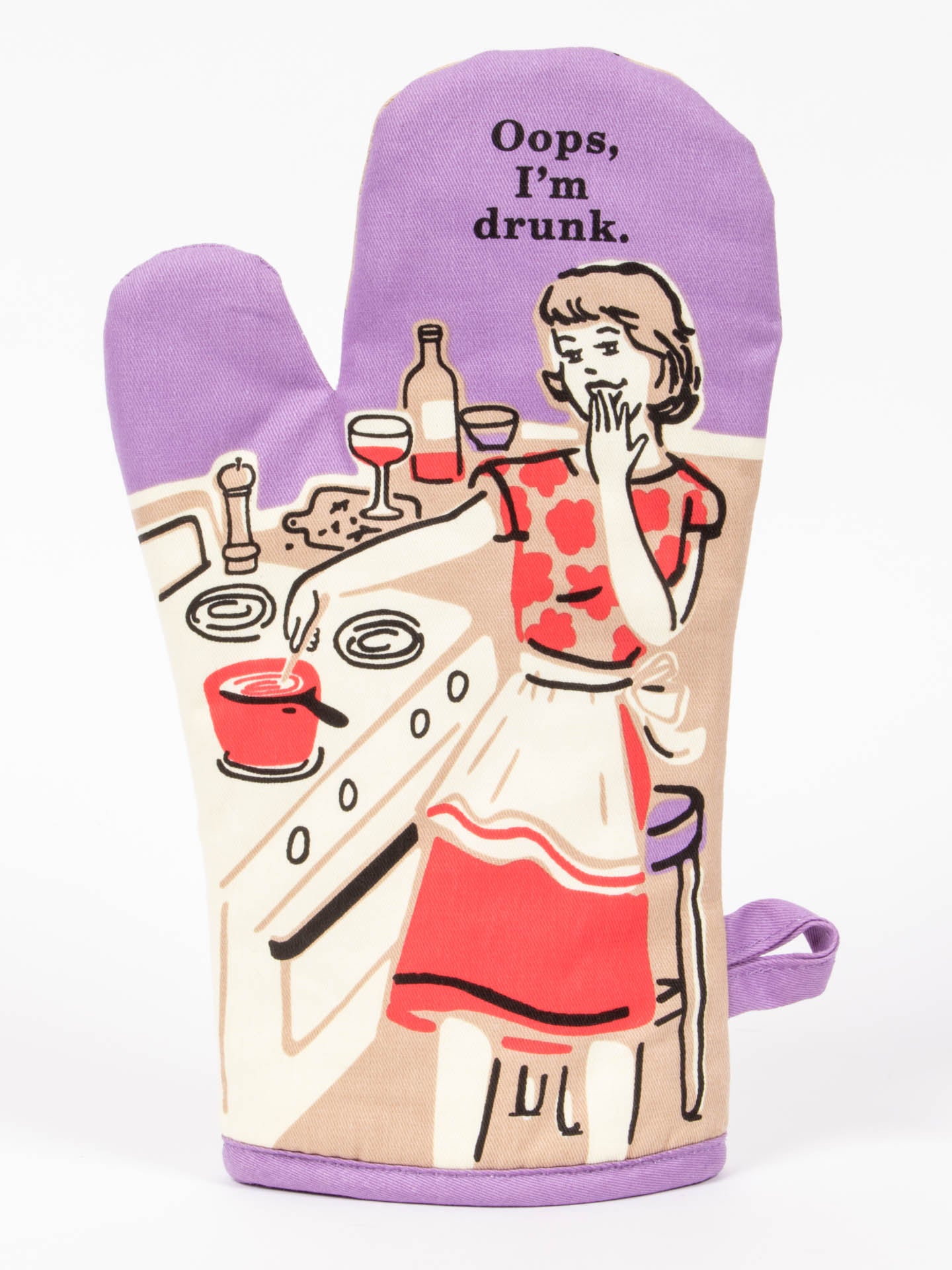 Blue Q Oven Mitt - Oops, I'm Drunk.    