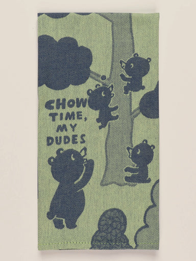 Blue Q Dishtowel - Chow Time, My Dudes    