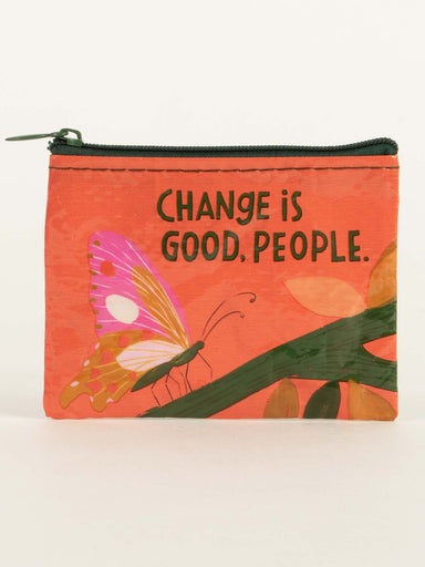 Blue Q Coin Purse - Change Is Good People    