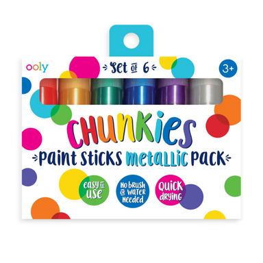 Chunkies Paint Sticks - 6 Metallic Colors    
