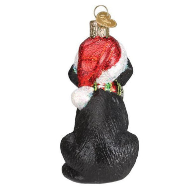Old World Christmas - Holiday Black Labrador Puppy Ornament    