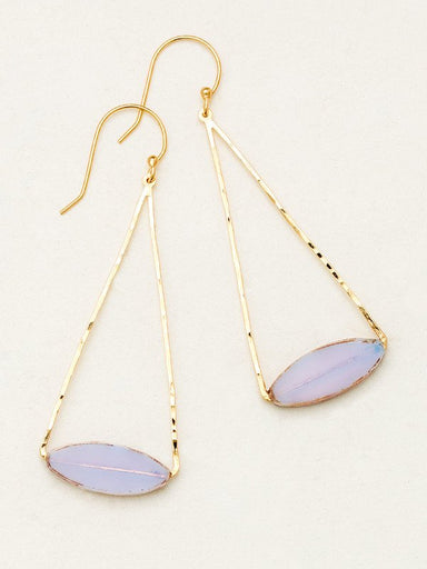 Holly Yashi Collette Large Drop Earrings - Lavender    