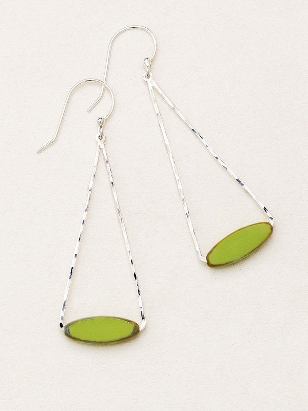 Holly Yashi Collette Small Drop Earrings - Lime    