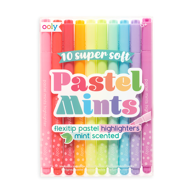 Pastel Mints - Mint Scented Flexitip Pastel Highlighters    