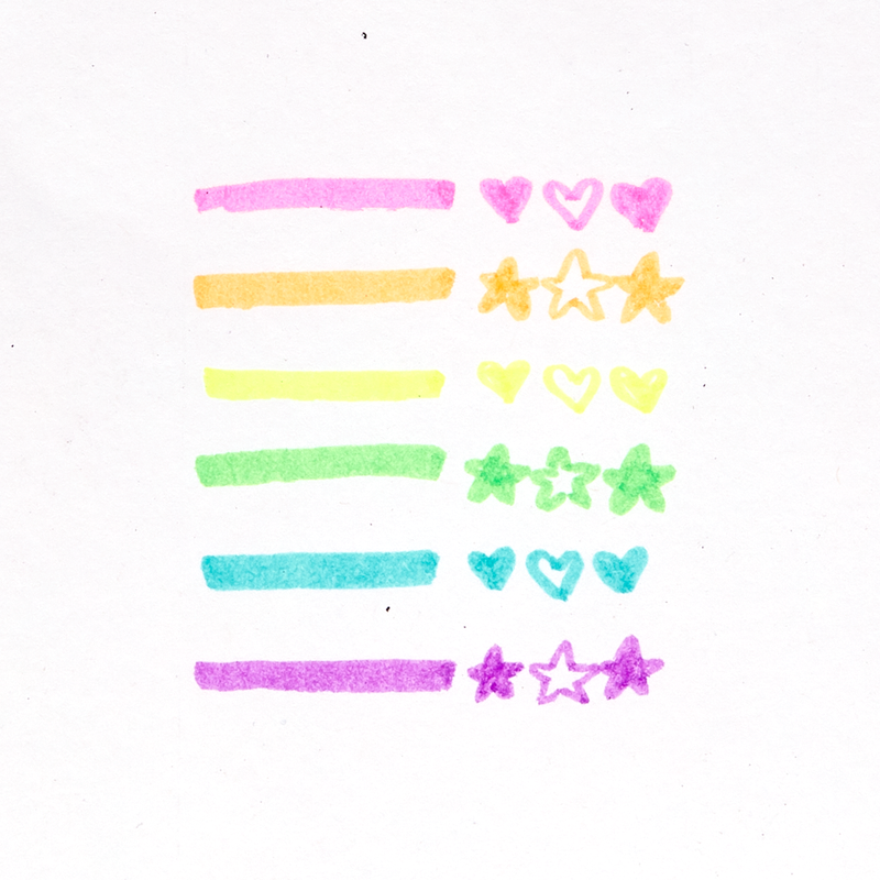 Beary Sweet - Mini Scented Neon Highlighters    