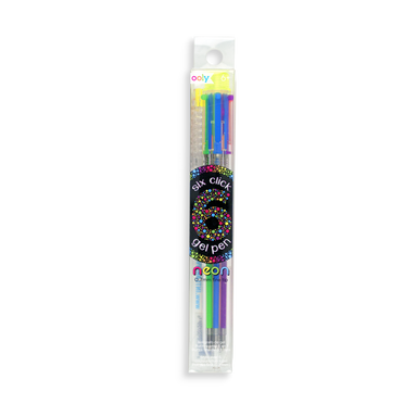 6 Click Gel Pen - Neon    
