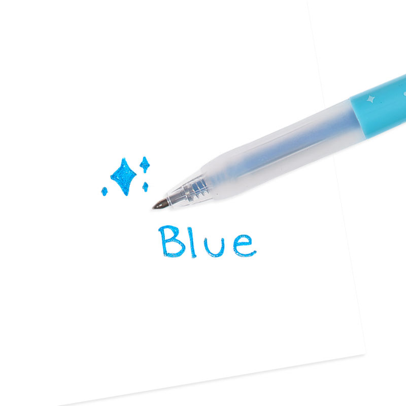 Oh My Glitter! - Retractable Glitter Ink Gel Pens Set of 12    