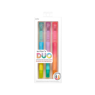 Writers Duo - Colored Ink Fountain Pens    