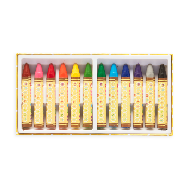 Brilliant Bee - 12 Beeswax Crayons    