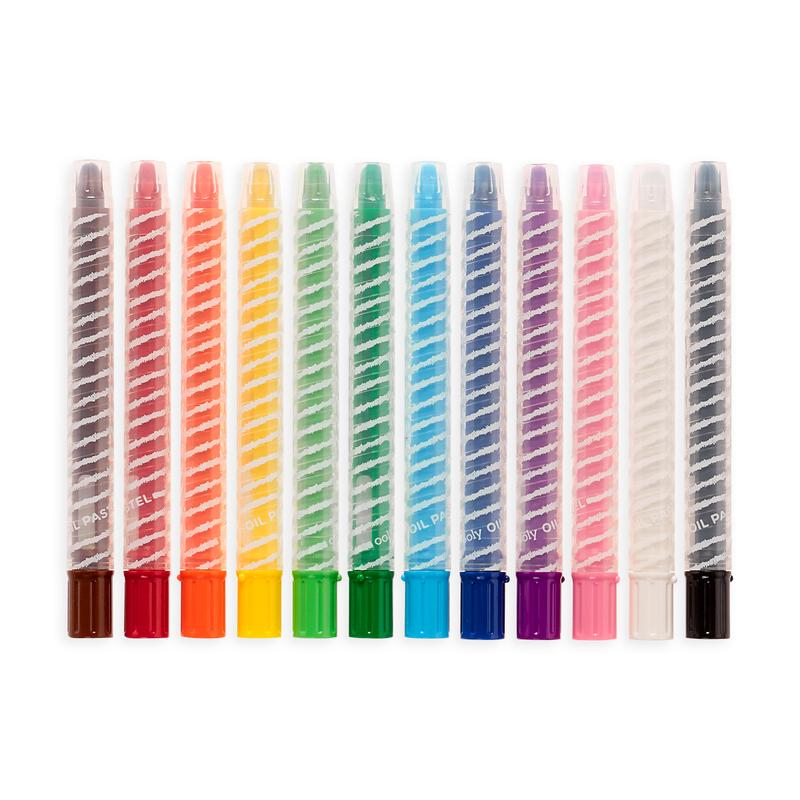 Twisty Stix - 12 Twist Up Barrel Oil Pastels    