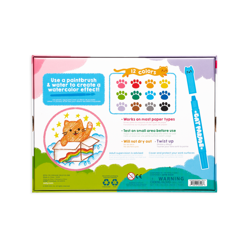 Cat Parade Twist up Watercolor Gel Crayons    