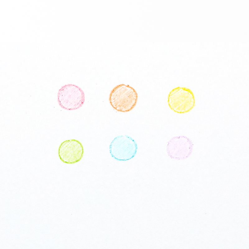 Rainbow Scoops - Erasable Crayons and Scented Eraser    